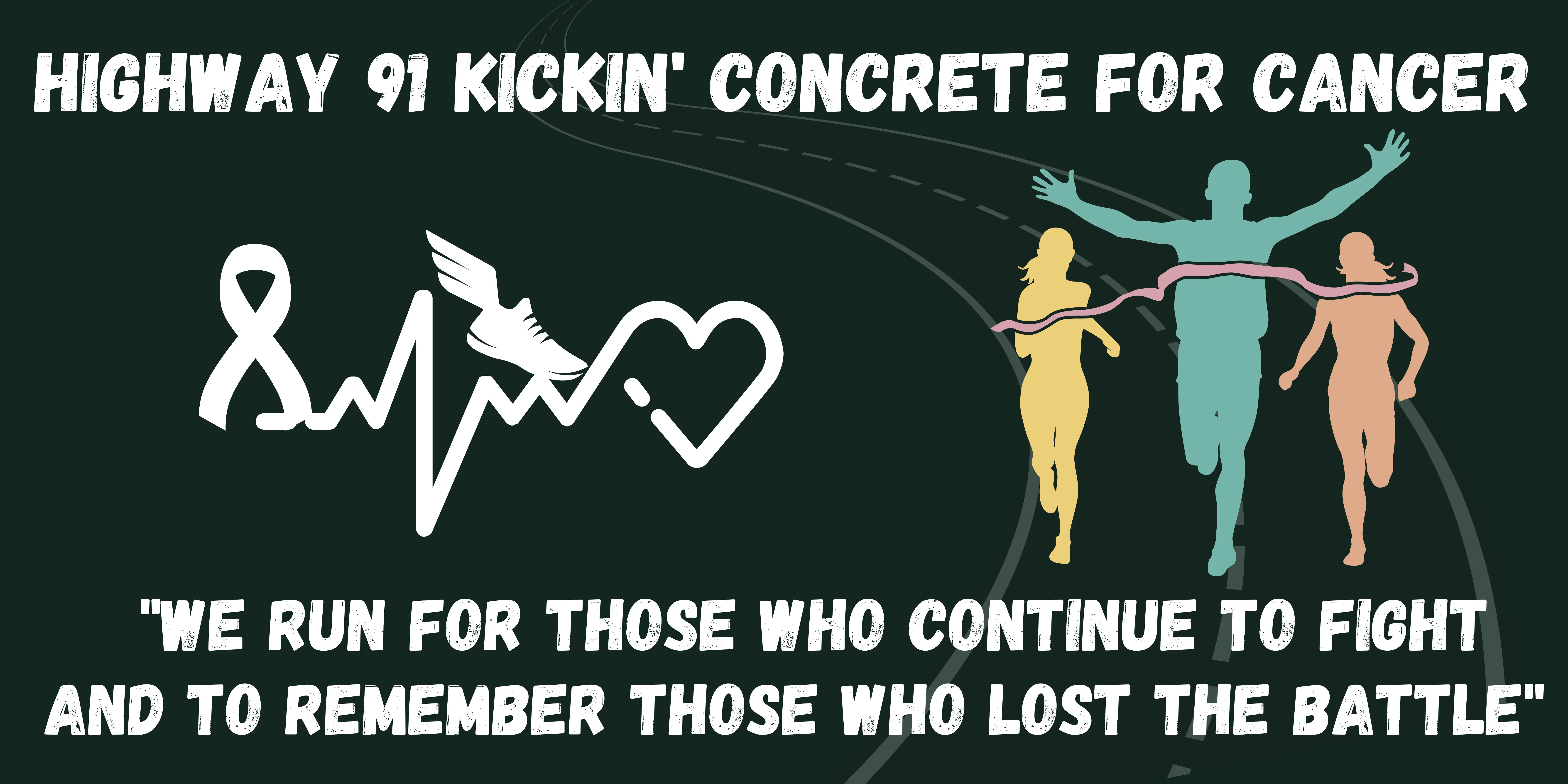 Highway 91 Kickin' Cancer Logo