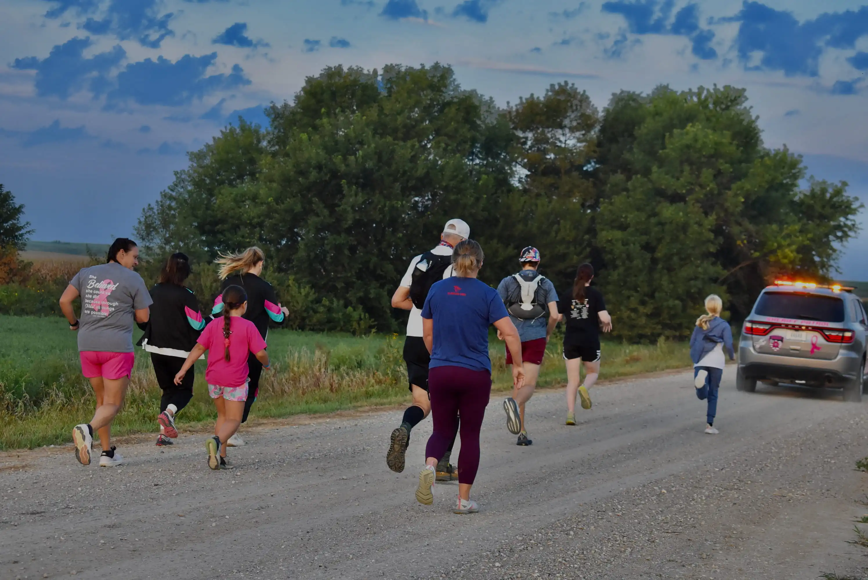 Runner Crossing Finish Line